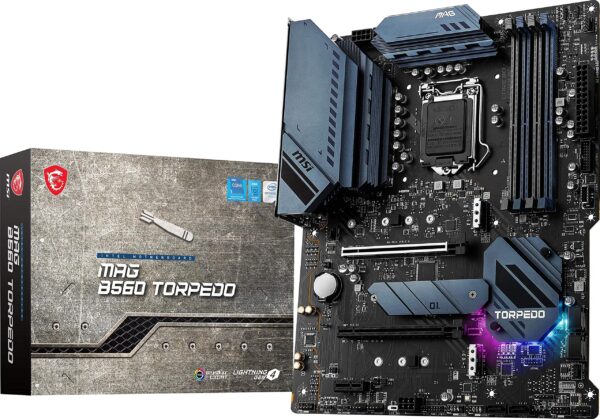 MAG B560 Torpedo (ATX, 11th/10th Gen Intel Core, LGA 1200 Socket, DDR4, PCIe 4, CFX, M.2 Slots, USB 3.2, 2.5G LAN, DP/HDMI) (Renewed)