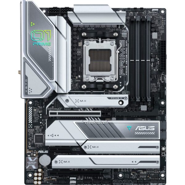 ASUS Prime X670E-PRO WiFi Socket AM5 (LGA 1718) Ryzen 7000 ATX Motherboard(PCIe® 5.0,DDR5,4X M.2 Slots, USB 3.2 Gen 2x2 Type-C®, USB4® Support, WiFi 6E, and 2.5G Ethernet) (Renewed) - Image 3