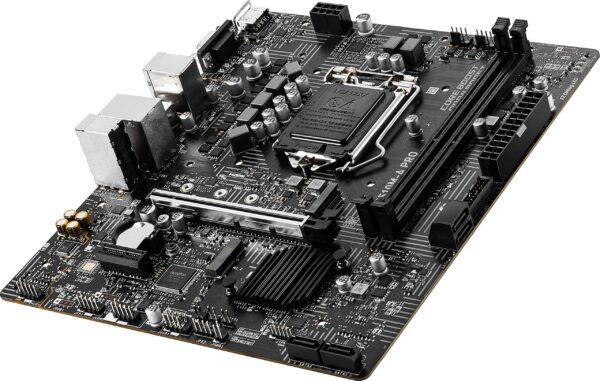 MSI H510M-A PRO ProSeries Motherboard (mATX, 11th/10th Gen Intel Core, LGA 1200 Socket, DDR4, PCIe 4, M.2 Slot, USB 3.2 Gen 1, 2.5G LAN, D-SUB/HDMI) (Renewed) - Image 3