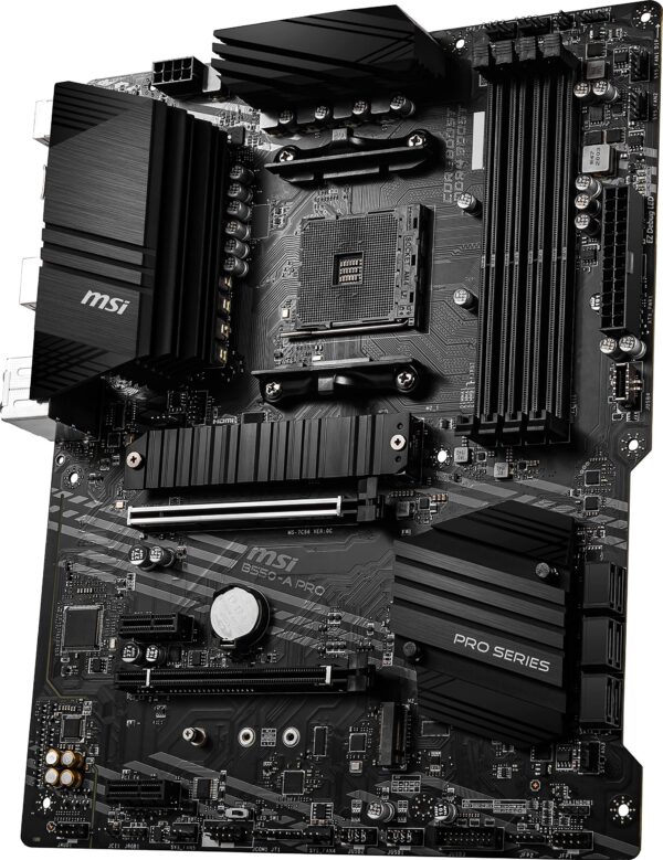 MSI B550-A PRO ProSeries Gaming PC Motherboard - AM4, DDR4, PCIe 4.0, SATA 6Gb/s, M.2, USB 3.2 Gen 2, HDMI/DP, ATX, AMD Computer Motherboards (Renewed) - Image 9
