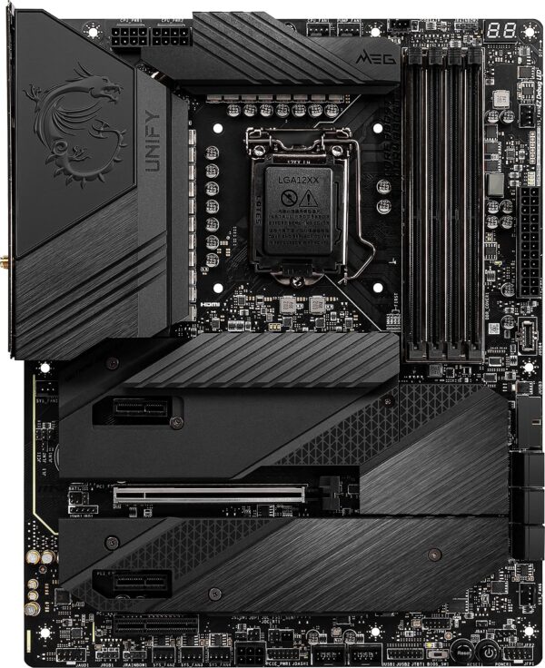 MSI MEG Z590 Unify Gaming Motherboard (ATX, 11th/10th Gen Intel Core, LGA 1200 Socket, DDR4, PCIe 4, SLI/CFX, M.2 Slots, Wi-Fi 6E) (Renewed) - Image 8