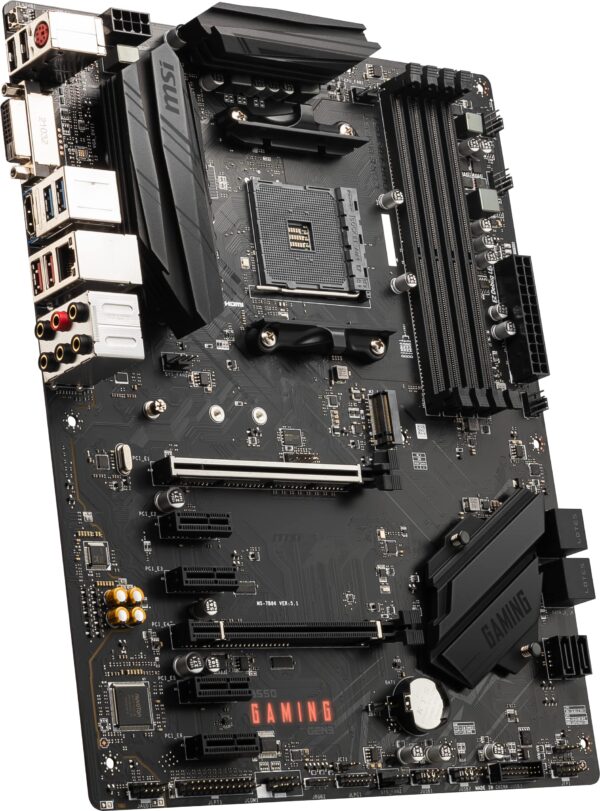 MSI B550 Gaming GEN3 Gaming Motherboard (AMD AM4, DDR4, PCIe 3.0, SATA 6Gb/s, M.2, USB 3.2 Gen 1, HDMI, ATX, AMD Ryzen 5000/4000 Series Processors) (Renewed) - Image 4