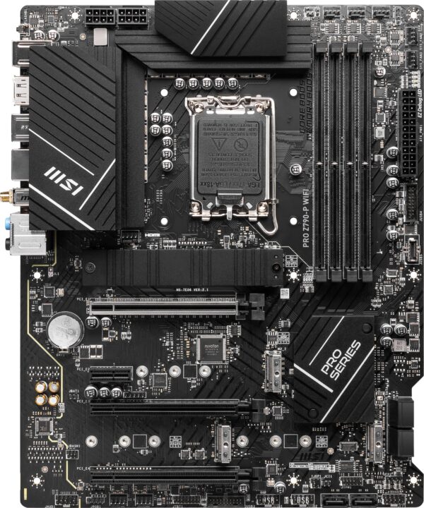 MSI PRO Z790-P WiFi ProSeries Computer Gaming Motherboard (Supports 12th/13th Gen Intel Processors, LGA 1700, DDR5, PCIe 5.0, M.2, 2.5Gbps LAN, USB 3.2, Wi-Fi 6E, ATX) Intel PC Motherboards (Renewed) - Image 2