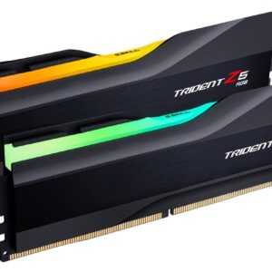 G.SKILL Trident Z5 RGB Series (Intel XMP 3.0) DDR5 RAM 32GB (2x16GB) 6400MT/s CL30-39-39-102 1.40V Desktop Computer Memory UDIMM - Matte Black (F5-6400J3039G16GX2-TZ5RK)