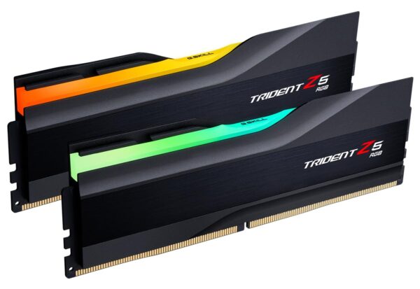 G.SKILL Trident Z5 RGB Series (Intel XMP 3.0) DDR5 RAM 32GB (2x16GB) 6400MT/s CL30-39-39-102 1.40V Desktop Computer Memory UDIMM - Matte Black (F5-6400J3039G16GX2-TZ5RK)