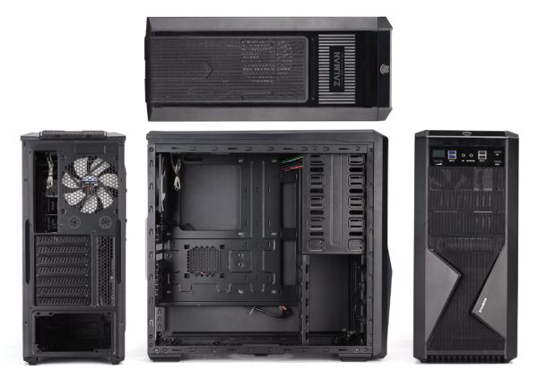 Zalman Z9 U3 ATX Mid Tower Computer Case (Black) - Image 7