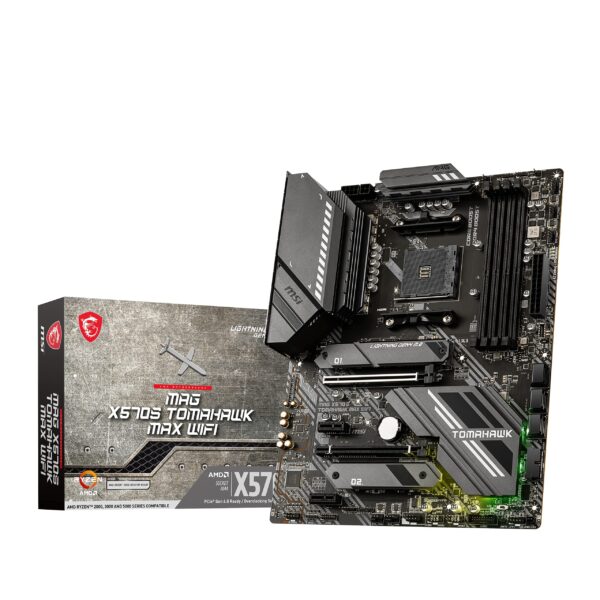 MSI MAG X570 Tomahawk WiFi Motherboard (AMD AM4, DDR4, PCIe 4.0, SATA 6Gb/s, M.2, USB 3.2 Gen 2, AC Wi-Fi 6, HDMI, ATX) (Renewed)