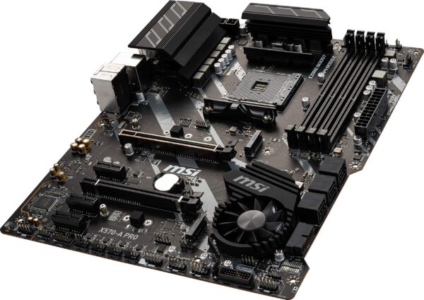 MSI X570-A PRO Motherboard (AMD AM4, DDR4, PCIe 4.0, SATA 6Gb/s, M.2, USB 3.2 Gen 2, HDMI, ATX) (Renewed) - Image 5
