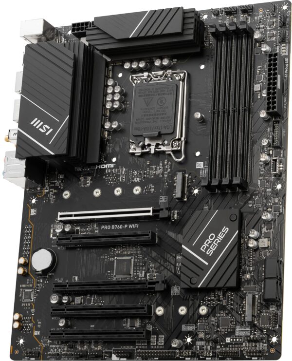 MSI PRO B760-P WiFi ProSeries Motherboard (Supports 12th/13th Gen Intel Processors, LGA 1700, DDR5, PCIe 4.0, M.2, 2.5Gbps LAN, USB 3.2 Gen2, Wi-Fi 6E, ATX) (Renewed) - Image 3