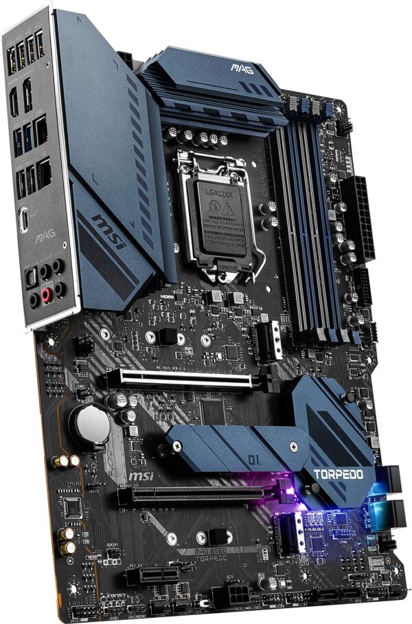 MAG B560 Torpedo (ATX, 11th/10th Gen Intel Core, LGA 1200 Socket, DDR4, PCIe 4, CFX, M.2 Slots, USB 3.2, 2.5G LAN, DP/HDMI) (Renewed) - Image 5