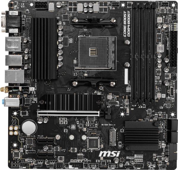 MSI B550M PRO-VDH WiFi ProSeries Gaming Motherboard (AMD AM4, DDR4, PCIe 4.0, SATA 6Gb/s, M.2, USB 3.2 Gen 1, Wi-Fi, D-SUB/HDMI/DP, Micro-ATX) (Renewed) - Image 8