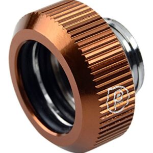 Touchaqua G1/ 4 Inch Hard Tube Outer Diameter 14mm Fitting Fastener (Coffee) TA-TFH1420-CF