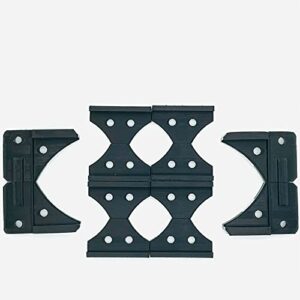 Replacement Fan Brackets for 6 or 8 GPU Veddha Miner Frames (for 6 GPU KIT, Black)