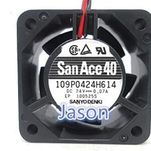 for 109P0424H614 24V 0.07A 4020 4CM 2-Wire Inverter Cooling Fan