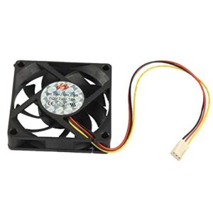 Tangyongjiao Computer Accessories High Speed 7cm 3-pin Cooling Fan(Black)