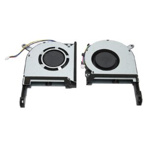 Replacement CPU GPU Cooling Fan for Asus TUF Gaming FX505DU, FX505DY, FX505GT, FX505DD Laptop Replacement Fan Computer CPU Cooling Fans, 4 Pin Good Heat Dissipation (CPU and GPU Fan)