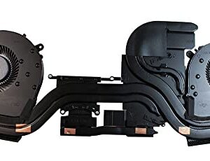 Power4Laptops Version 1 (Please Check The Picture) Replacement Laptop Fan with Heatsink Compatible with HP Omen 15-dh0104TX