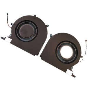 DFS5K123043635 DFS5K121144645 CPU+GPU Cooling Fan Replacement for Razer for Blade Pro 17 RZ09-0368 RZ09-0368BEA2 for Blade 14 RZ09-0370 Advanced 2021 Year Laptop 5V 0.5A 4PIN
