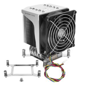 SNKP0050AP4 4U Active CPU Heatsink Cooling for X9 UP,DP Systems, 3800RPM 4Pin PWM Cooling Fan for Xeon E5-1600/E5-1600 v2/E5-1600 v3 Series/ E5-2600/E5-2600 v2/E5-2600 v3 /E5-2600 v4 Series