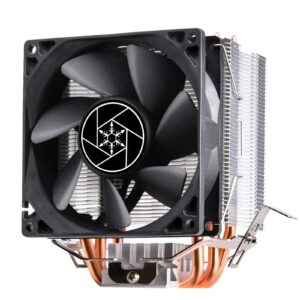 Silverstone SST-KR02 - Kryton CPU Cooler, xcellent Cooling and Low Noise, Silent Hydraulic Bearing 92mm Fan, Universal Socket Compatibility