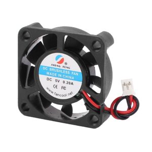 Qtqgoitem DC 5V 0.2A 9 Vanes Brushless Computer PC CPU Cooling Fan Black (Model: e22 f81 1ad 5ad f62)