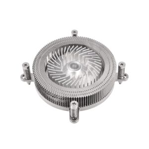 WYH PC Cooler Low-Profile CPU Cooler All Metal Material Aluminum 60MM PWM Fan Copper Heat Column Base CPU Air Coole Quiet Fan