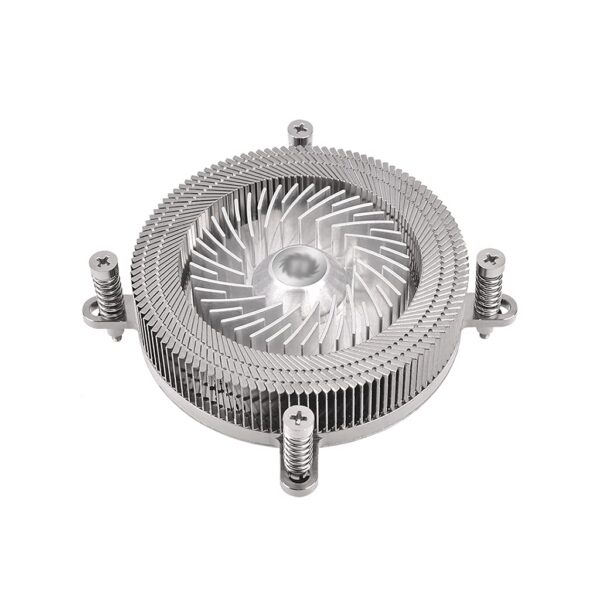 WYH PC Cooler Low-Profile CPU Cooler All Metal Material Aluminum 60MM PWM Fan Copper Heat Column Base CPU Air Coole Quiet Fan