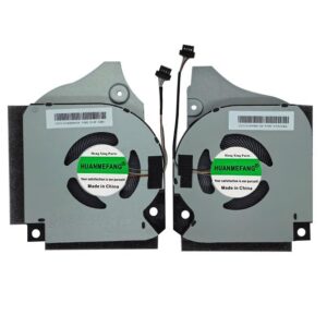 HUANMEFANG New Laptop CPU and GPU Cooling Fan Compatible for Dell G5-5590 G7-7590 G7-7790 G5 5590 G7 7590 7790 P82F Series Fan P/N DFSCK221151811 FL1J DFSCK221051821 FM0C 12V 1A