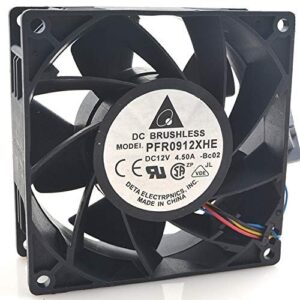 for PFR0912XHE 12V 4.50A 9CM 9038 4-Wire Cooling Fan