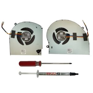 dilabi Replacement New CPU+GPU Cooling Fan for Dell Alienware 17 R4 R5 Series Laptop P31E ALW17C 0K2PKV 04RFW1 MG75090V1-C060-S9A MG75090V1-C070-S9A