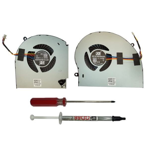 dilabi Replacement New CPU+GPU Cooling Fan for Dell Alienware 17 R4 R5 Series Laptop P31E ALW17C 0K2PKV 04RFW1 MG75090V1-C060-S9A MG75090V1-C070-S9A