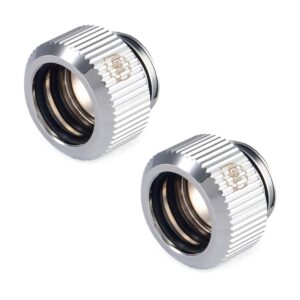 Touchaqua G1/ 4 Inch Hard Tube Outer Diameter 12mm Fitting (Glorius Silver) TA-FH12-GS
