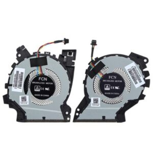 wangpeng New Laptop CPU GPU Cooling Fan for HP ZHAN99-65 G1 TPN-C134 ZBOOK 15v G5 Series L25223-001 L25224-001 DFS501105PR0T FKKB DFS481305MC0T FKKC Fan