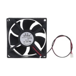 80x80x25mm CPU Cooling Fan 5V 12V 24V 2pin Cooling Fan CPU Cooler Chassis Radiator For Desktop Computer 3300RPM