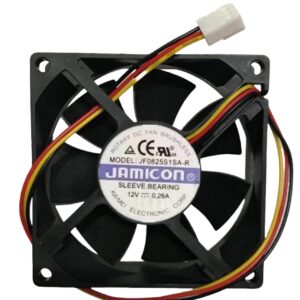 for JF0825S1SA-R 12V 0.26A 8CM 8025 3-Wire Inverter Cooling Fan