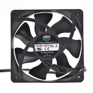 for Seidon 12CM CPU Water-Cooled Radiator Fan A12025-24RB-4CP-F1