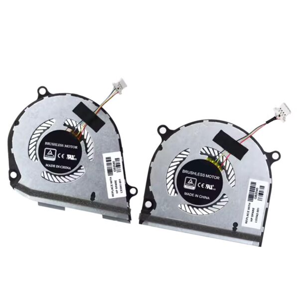 CPU + GPU Cooling Fan Replacement for HP Envy X360 15-DS 15-DR 15M-DS TPN-W142 TPN-W143 Series Laptop DFS5K12115491H FLB6 + DFS5K12114262H FLBV 5V 0.5A 4PIN L53541-001 + L53542-001