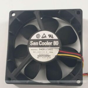 for 9A0812S401 12V 0.18A 8CM 8025 3-Wire Silent Cooling Fan