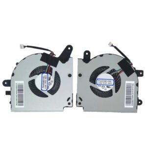 CPU+GPU Cooler Fan for MSI GF75 8RC 8RD 9SC 9SD 10UE 10SEK 10SC 10SD WF75 10TK MS-17F1 MS-17F2 MS-17F3 MS-17F4 MS-17F5 Series PAAD06015SL N415 N416 5V 0.55A 4 PIN