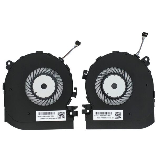 TXLIMINHONG New CPU and GPU Cooling Fan for HP Spectre X360 15-BL 15-BL125NR 15-BL112DX 15-BL000xx TPN-Q179 914357-001 914358-001 0FJ380000H 0FJ39000H DC5V
