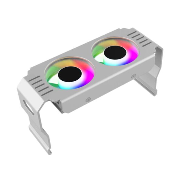 ZGUZMCMK Desktop CPU Cooling Fan CPU Computer Fan Low Noise with ARGB Light Effect CPU Fans Heat Dissipation Fan Computer Cooling Fan, White