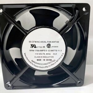 4WT49 55 CFM AC AXIAL Fan, 115 Volts, 0.12AMPS, 11.3WATTSB, 1750RPM