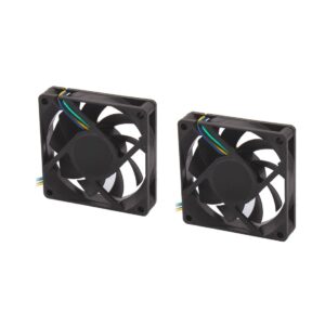 Qtqgoitem DC 12V 0.45A Computer Case CPU Cooler Cooling Fan 70mm x 70mm 2pcs (Model: 388 ec6 67e 30d ebe)