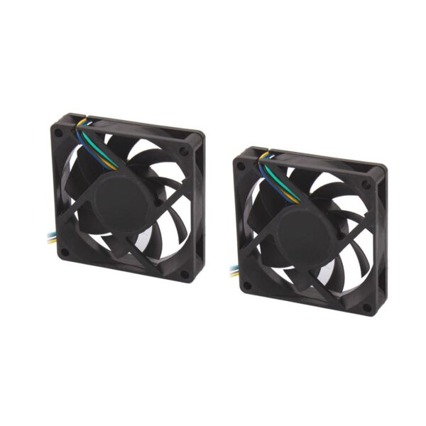Qtqgoitem DC 12V 0.45A Computer Case CPU Cooler Cooling Fan 70mm x 70mm 2pcs (Model: 388 ec6 67e 30d ebe)
