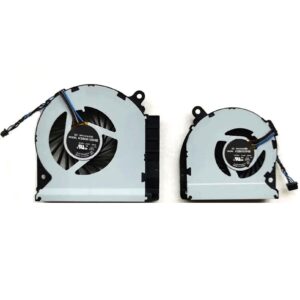 CPU + GPU Cooling Fans Suitable for HP Envy 15-3000 15-3000TX 15-3200 15-3202TX 15T-3200 Series Laptop Cooler Fan 5V 0.4A 4 PIN KSB0505HB -BE24 + KSB06105HB -BE25 (2PCS)