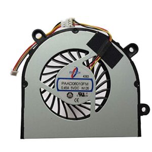 CPU Cooling Fan Replacement for MSI CX61 CR650 FX600 FX610 FX610DX FX610MX FX603 FX620 FX620DX FX600MX GE620 GE620DX GP60 MS16GB