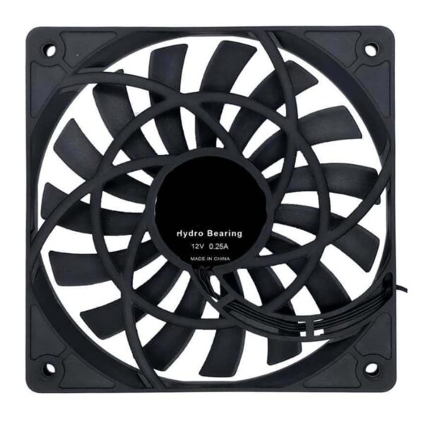 Hubceuo Mute 120mm 12cm PWM Cooling Fan Slim 12mm,New 120X120X12mm DC 12V 0.25A 1400RPM Computer PC Case Chassis Cooler Quiet, Black, 500295352