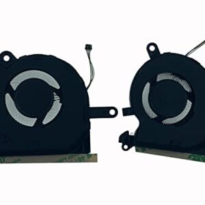 Rangale CPU and GPU Cooling Fan for Asus ROG Flow GV301Q GV301QC GV301QE GV301QH DC5V Series DFS5K123043638 DFS5K223052838