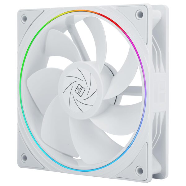 Thermalright TL-S12RW CPU Fan 120mm Reverse Fan Case Cooler Fan Comes with ARGB Lighting,CPU Cooling Fan with 1500RPM Speed,White PC PWM Silent Computer Fan