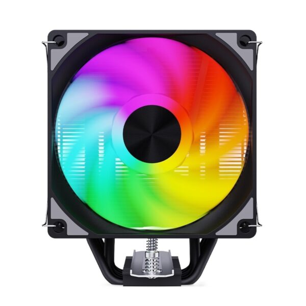 4 Heat Pipes CPU Cooler 90mm 4 Pin PWM RGB for 1700 1200 1155 1151 1356 2011 X79 X99 CPU Cooling Fan PC Quiet(Color:5 Heat Pipes,Size:Black-5V ARGB-2Fan)